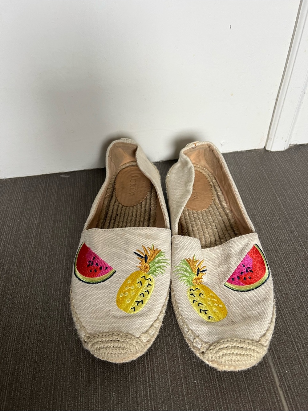 Neutral Pineapple & Watermelon Espadrilles - Women